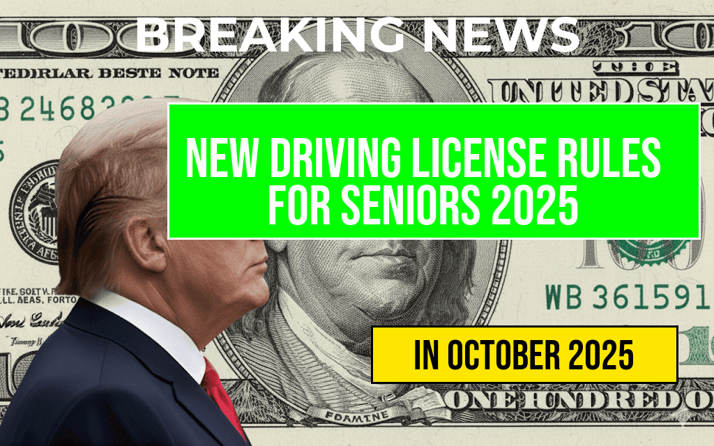 Changes to U.S. Driving License Regulations for Seniors Start in October 2025: Essential Information for Drivers Over 70