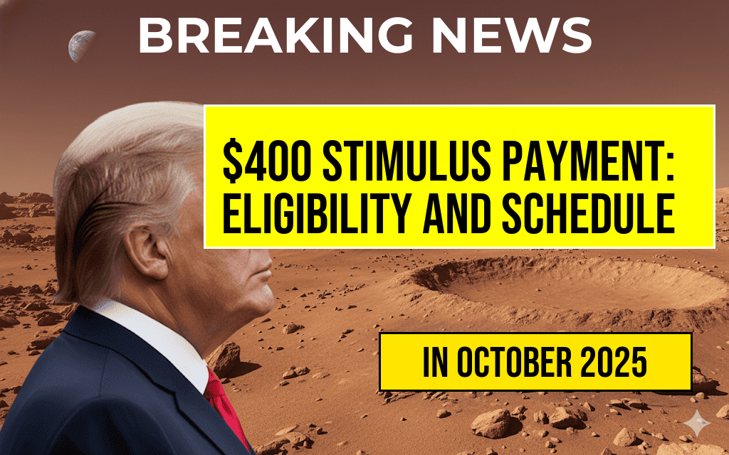 Comprehensive Guide to the $400 Stimulus Payment: Eligibility Criteria and Complete Payment Schedule