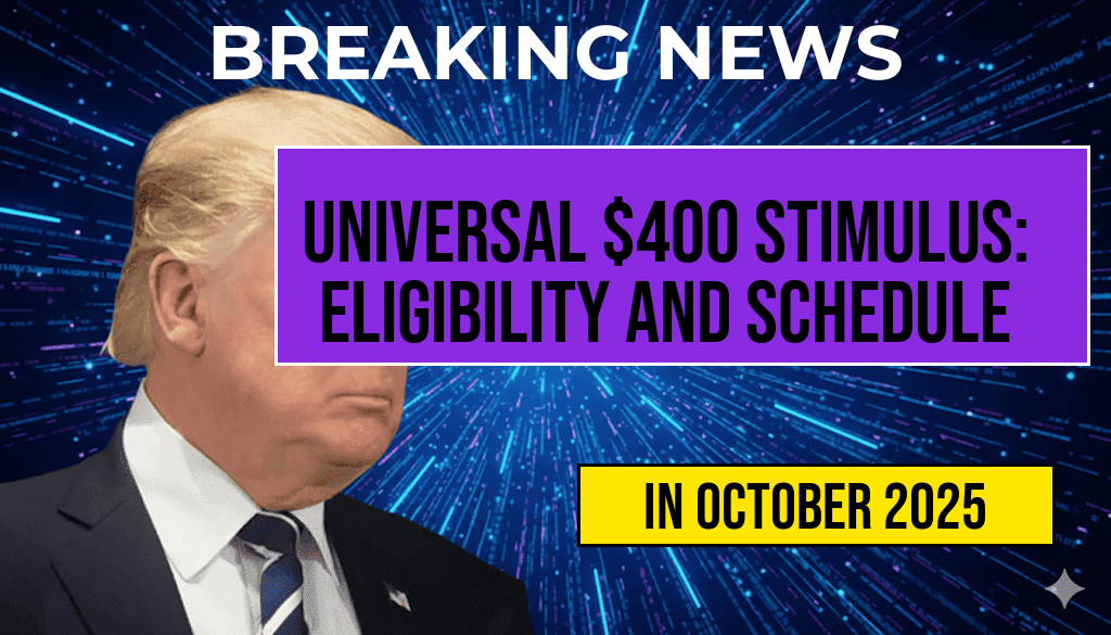 Eligibility Criteria and Complete Payment Schedule for Universal $400 Stimulus Payment