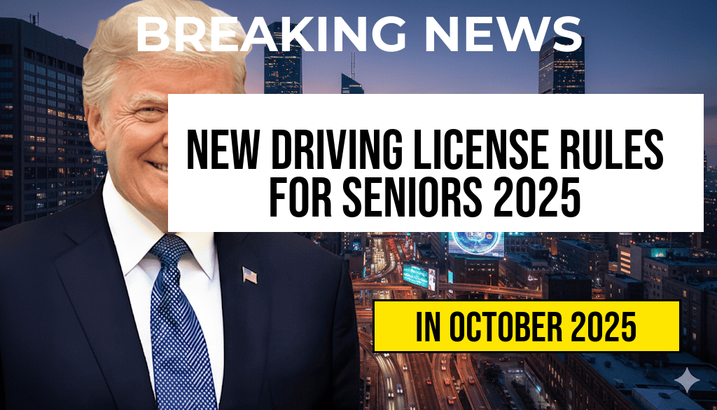 Major Changes to U.S. Driving License Rules for Seniors Aged 70 and Above Set to Begin in October 2025