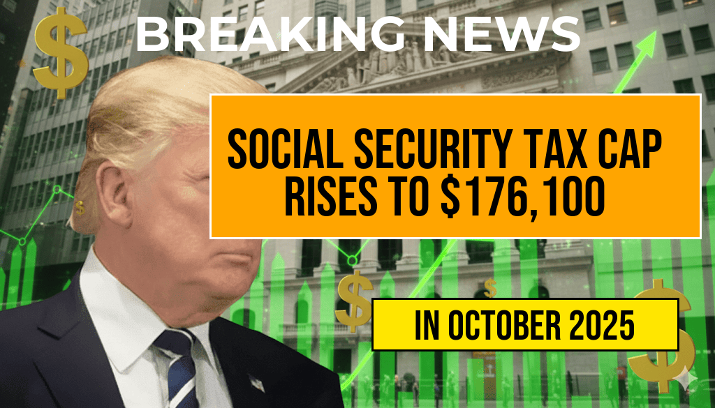 Maximum Earnings Subject to Social Security Tax Increases to $176,100, Impacting Millionaires’ Tax Burden.