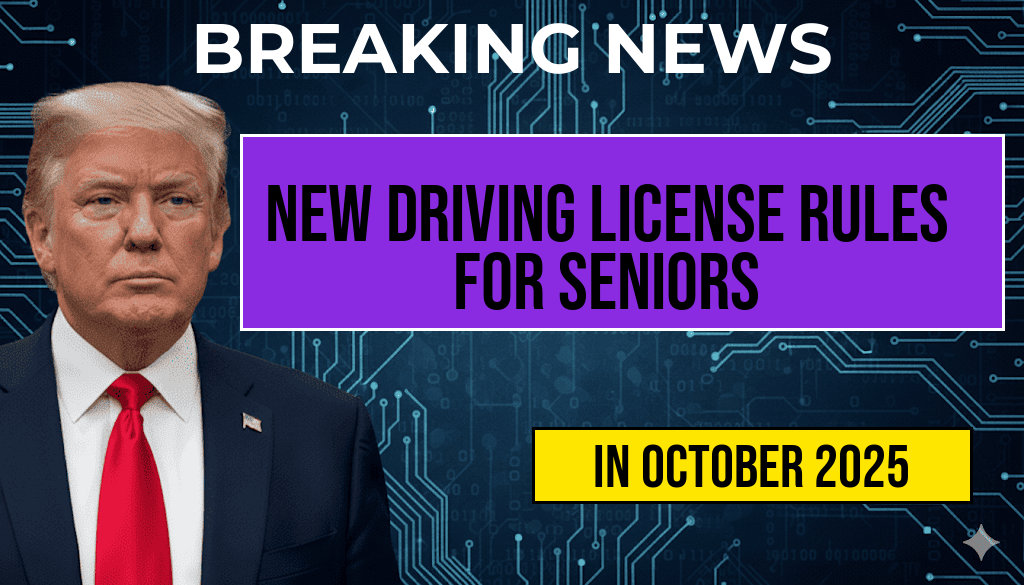 New Driving License Regulations for Seniors Over 70 Take Effect in October 2025: Essential Changes Every Driver Should Understand