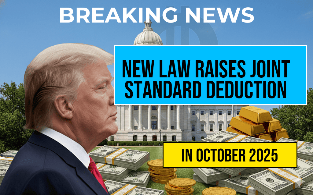 New Law Increases Standard Deduction for Married Couples Filing Jointly to $31,500.