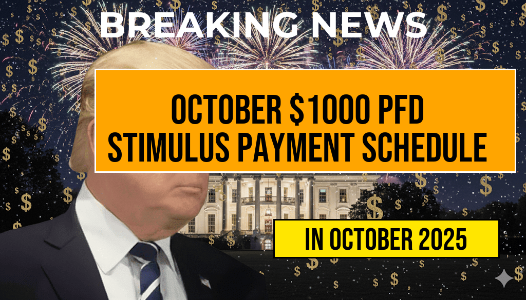 October Payment Schedule Unveils $1000 PFD Stimulus for All Recipients
