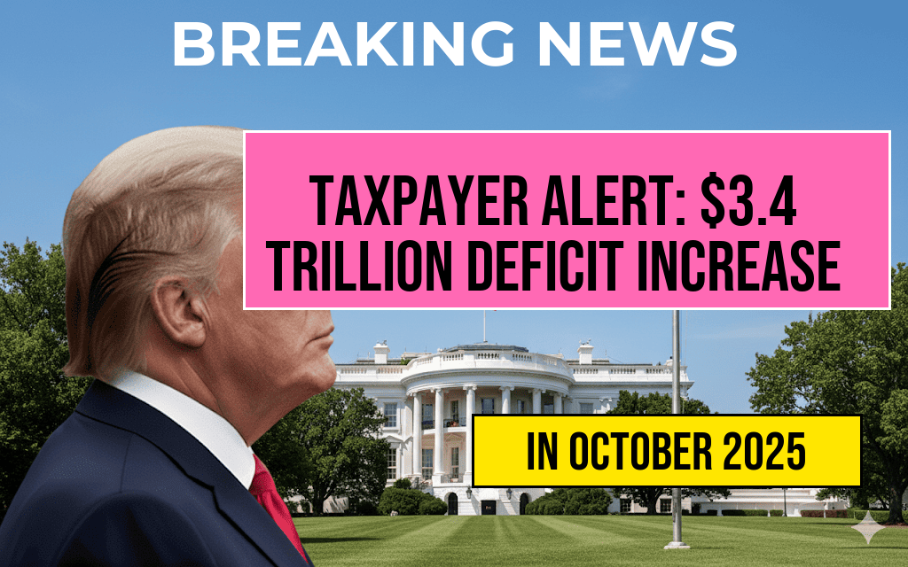 Taxpayer Alert: ‘One Big Beautiful Bill’ Projected to Increase Deficit by $3.4 Trillion.