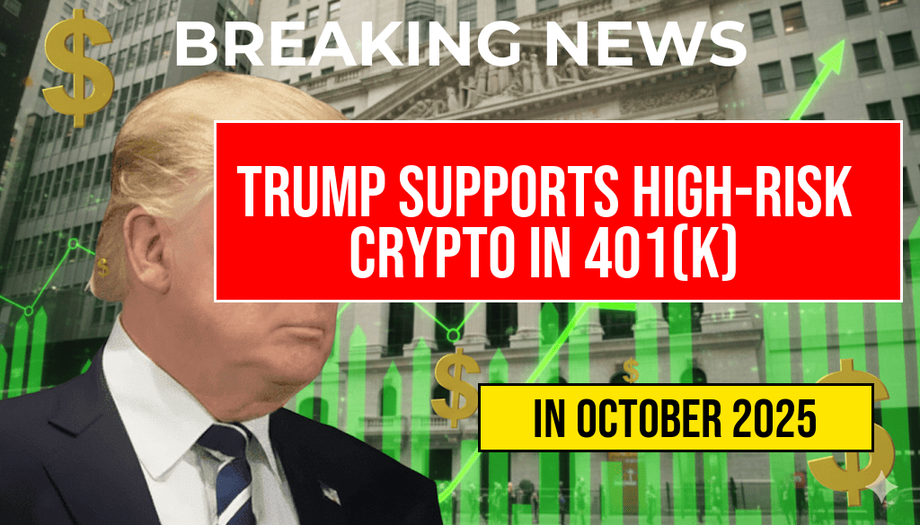 Trump Advocates for New 401(k) Rule Allowing High-Risk Crypto Investments in Retirement Plans