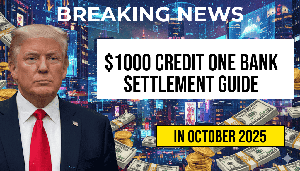 Understanding the $1000 Settlement from Credit One Bank: Eligibility, Claim Process, and Payout Timeline